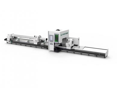 ثلاثة خراطيش الألياف الليزر أنبوب آلة قطع