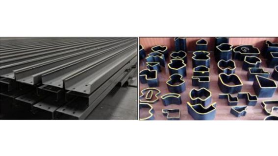 دعم مجموعة متنوعة من قطع الصلب ذات الشكل الخاص